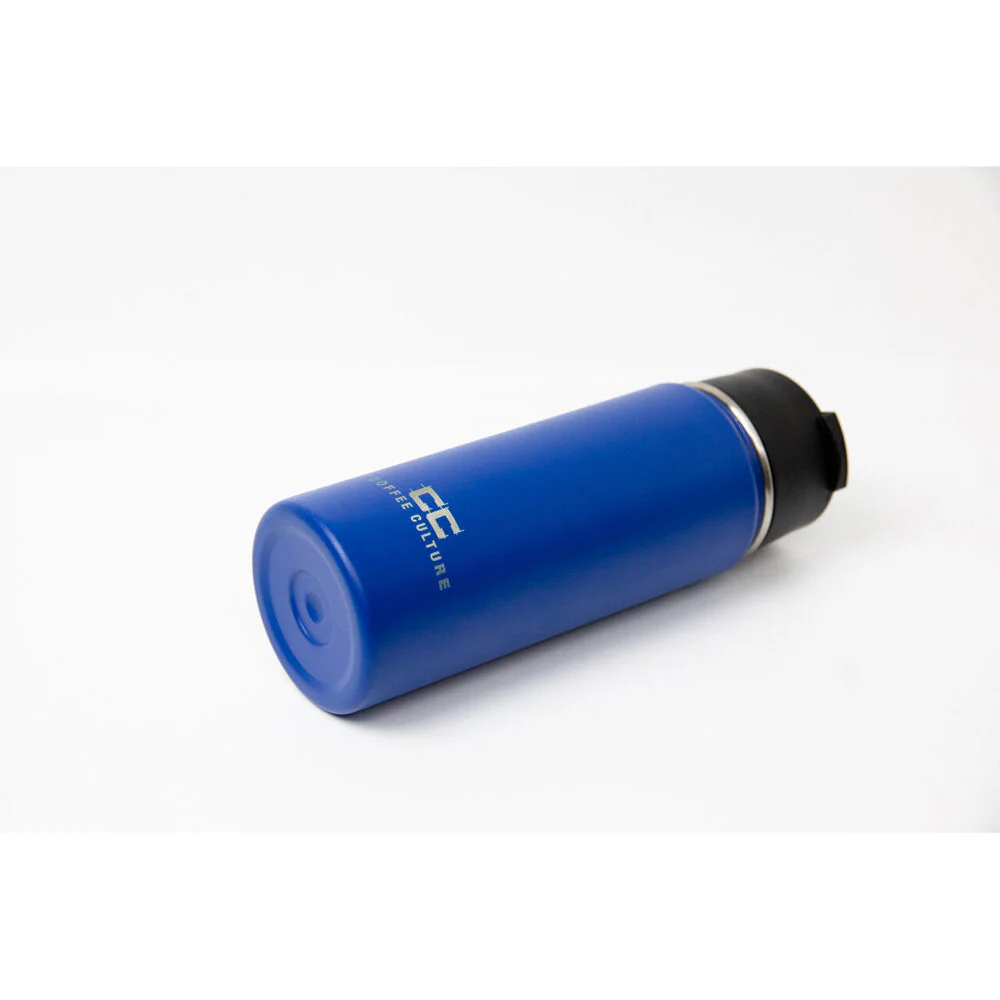 Coffee Culture 500ml Stainless Steel Insulated Travel Flask with Sipper (Blue) - Image 3