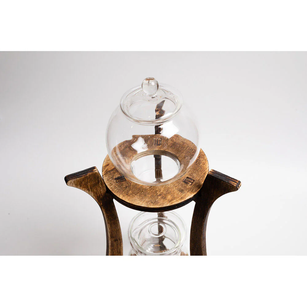 Coffee Culture 600ml Cold Drip Glass Brewing Coffee Maker with Wood Stand - Image 2