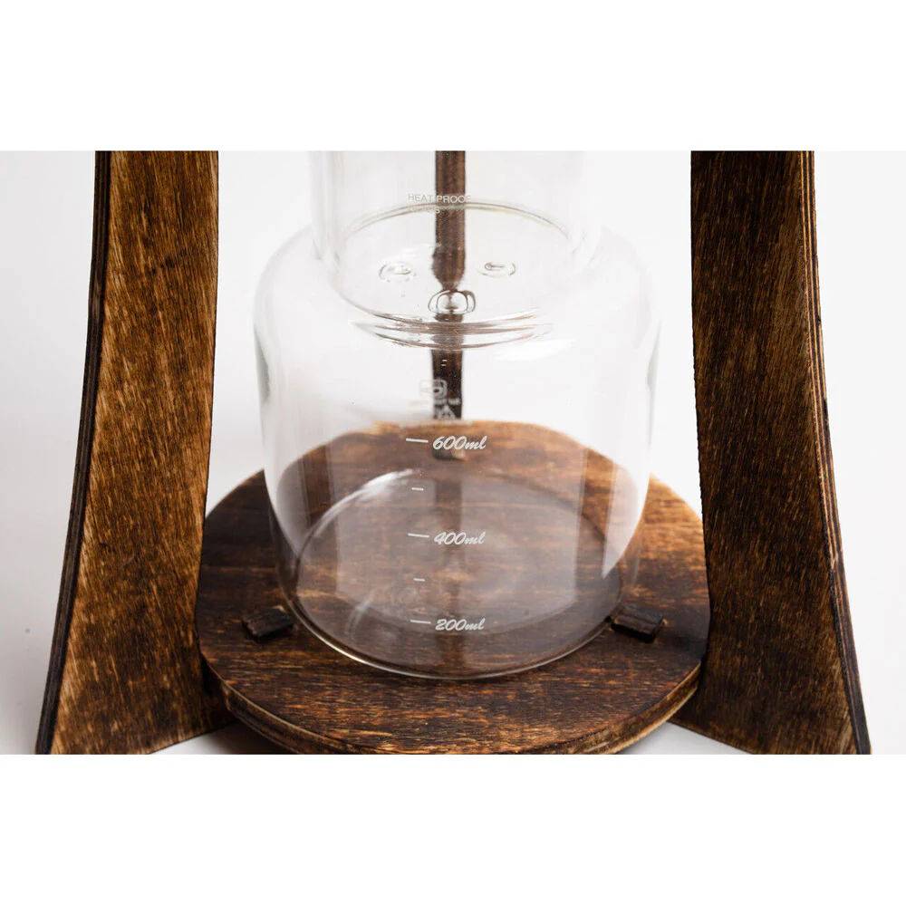 Coffee Culture 600ml Cold Drip Glass Brewing Coffee Maker with Wood Stand - Image 5