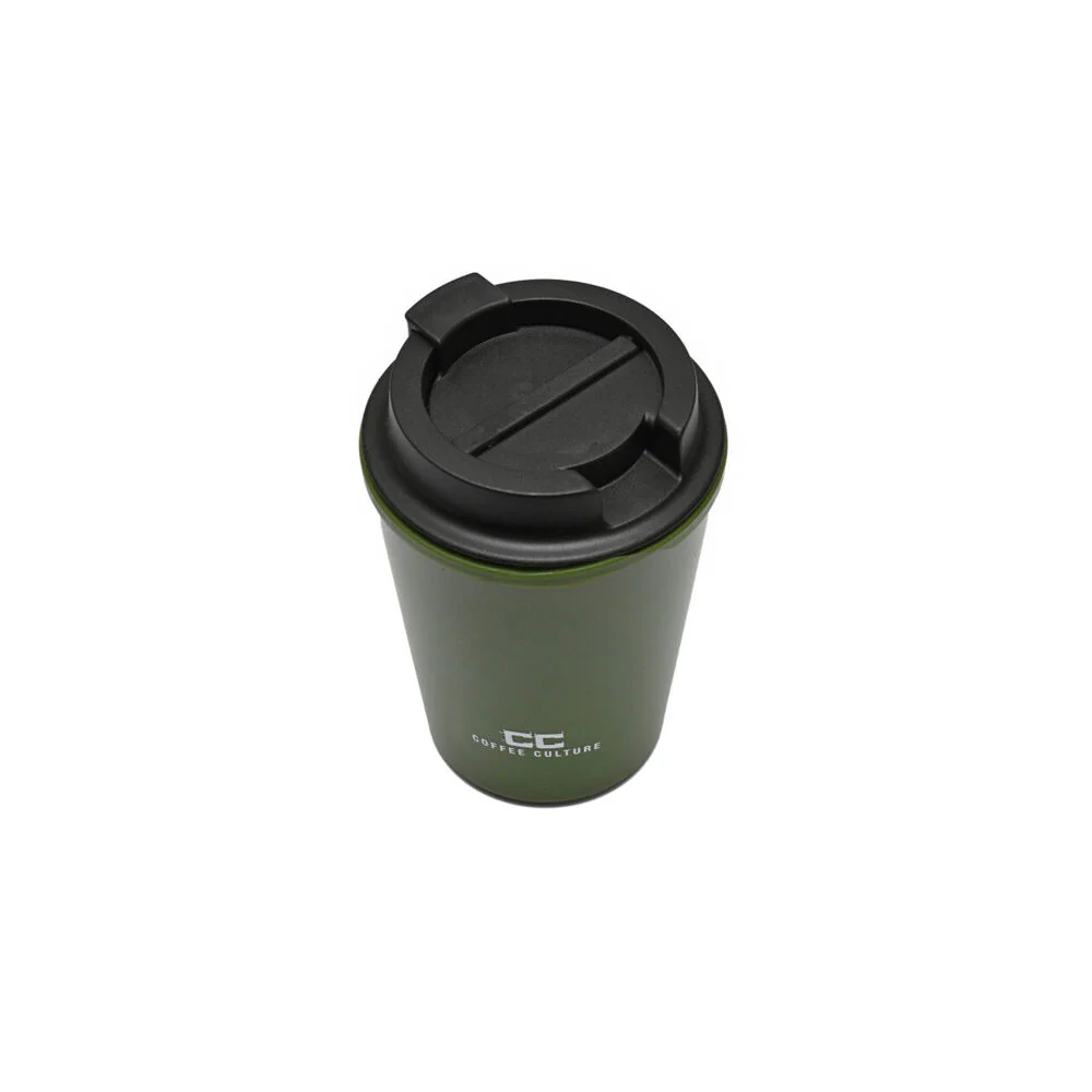 Coffee Culture Eco Double Wall 350ml Reusable Travel Cup (Military Green) - Image 2
