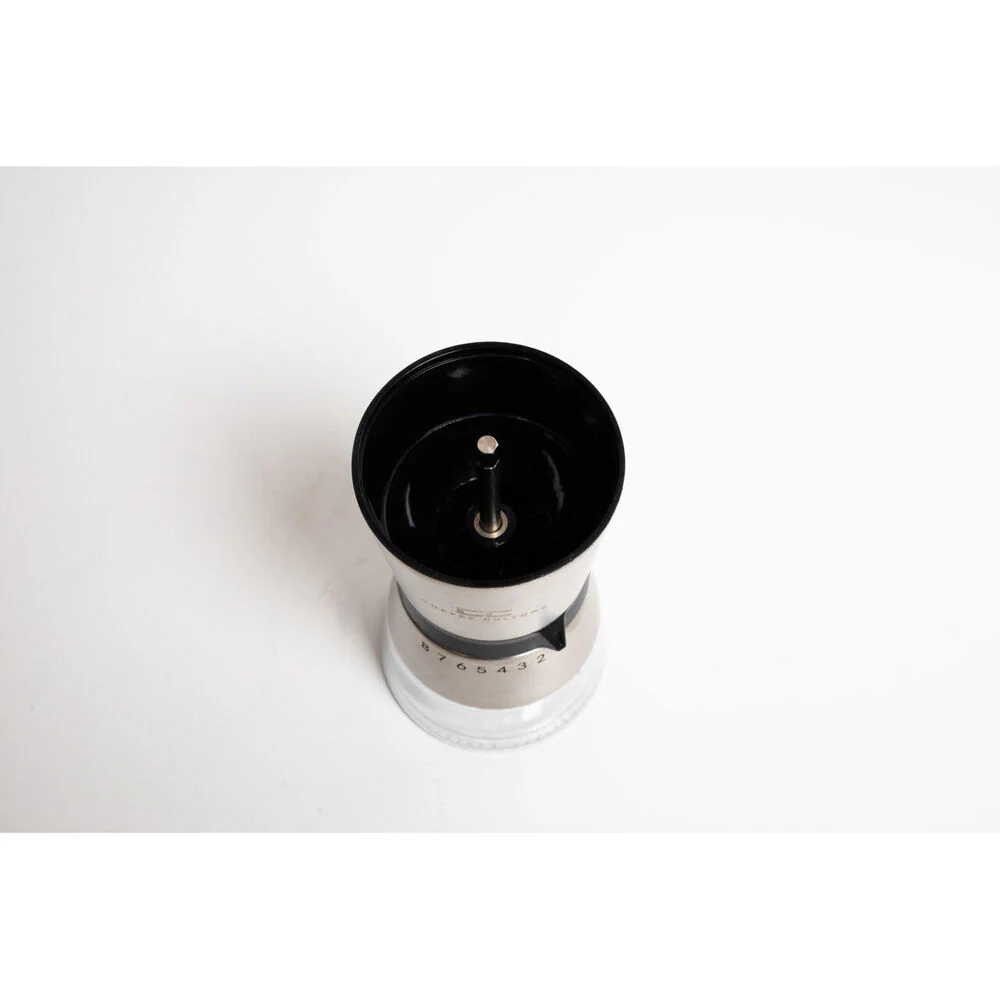 Coffee Culture Premium Stainless Steel Hand Burr Manual Coffee Grinder (Silver) - Image 4
