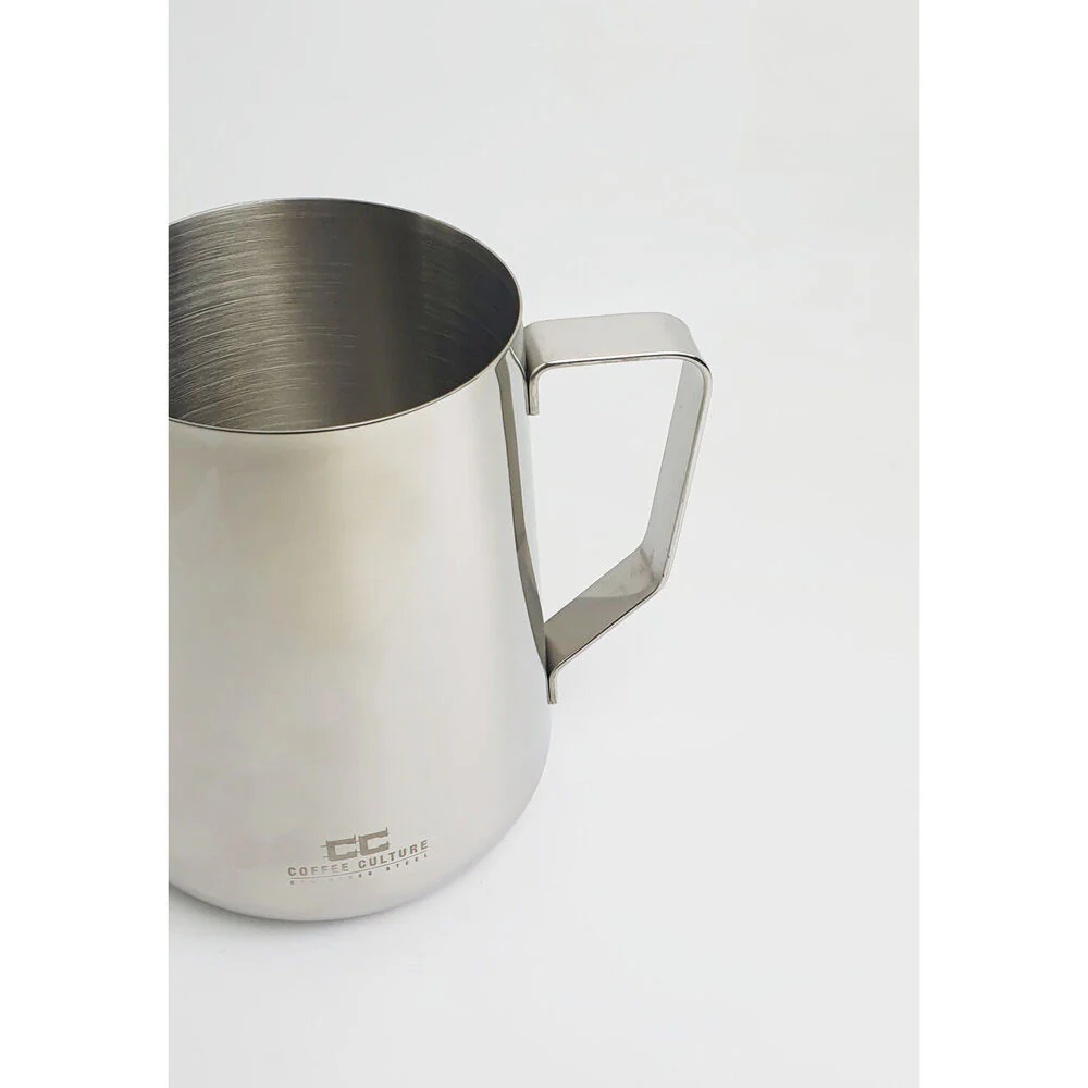 Coffee Culture Stainless Steel 350ml Milk Frothing Jug Container (Silver) - Image 3