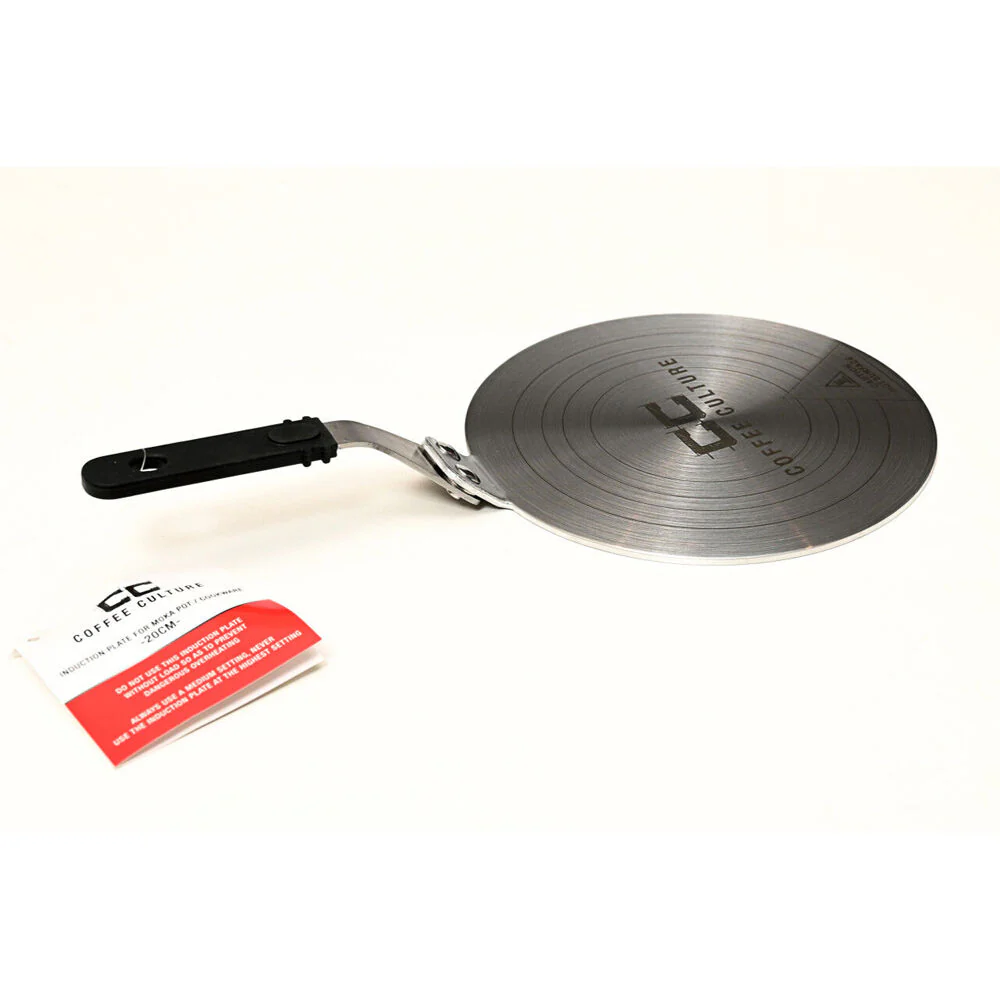 Coffee Culture Stainless Steel Induction Stove Plate For Moka Pot 20cm (Black) - Image 3