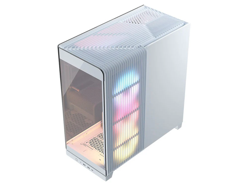 Corsair FRAME 4500X RS-R ARGB Panoramic Glass Mid-Tower Case - White - Image 7