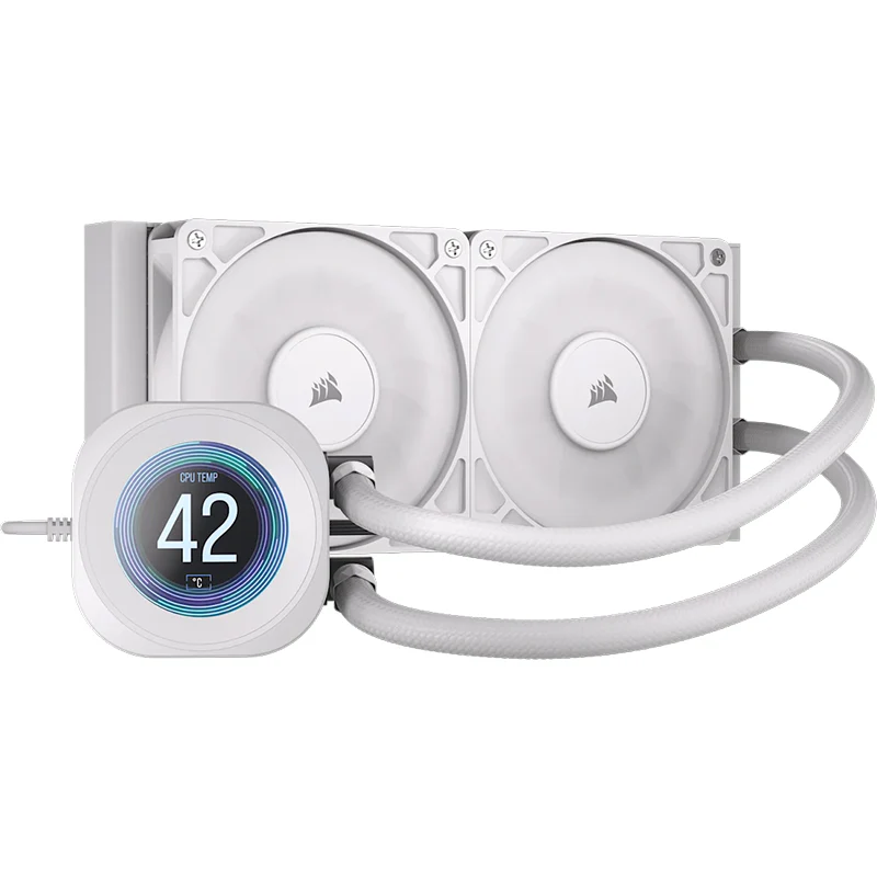 Corsair NAUTILUS 240mm RS LCD Liquid CPU Cooler (White)