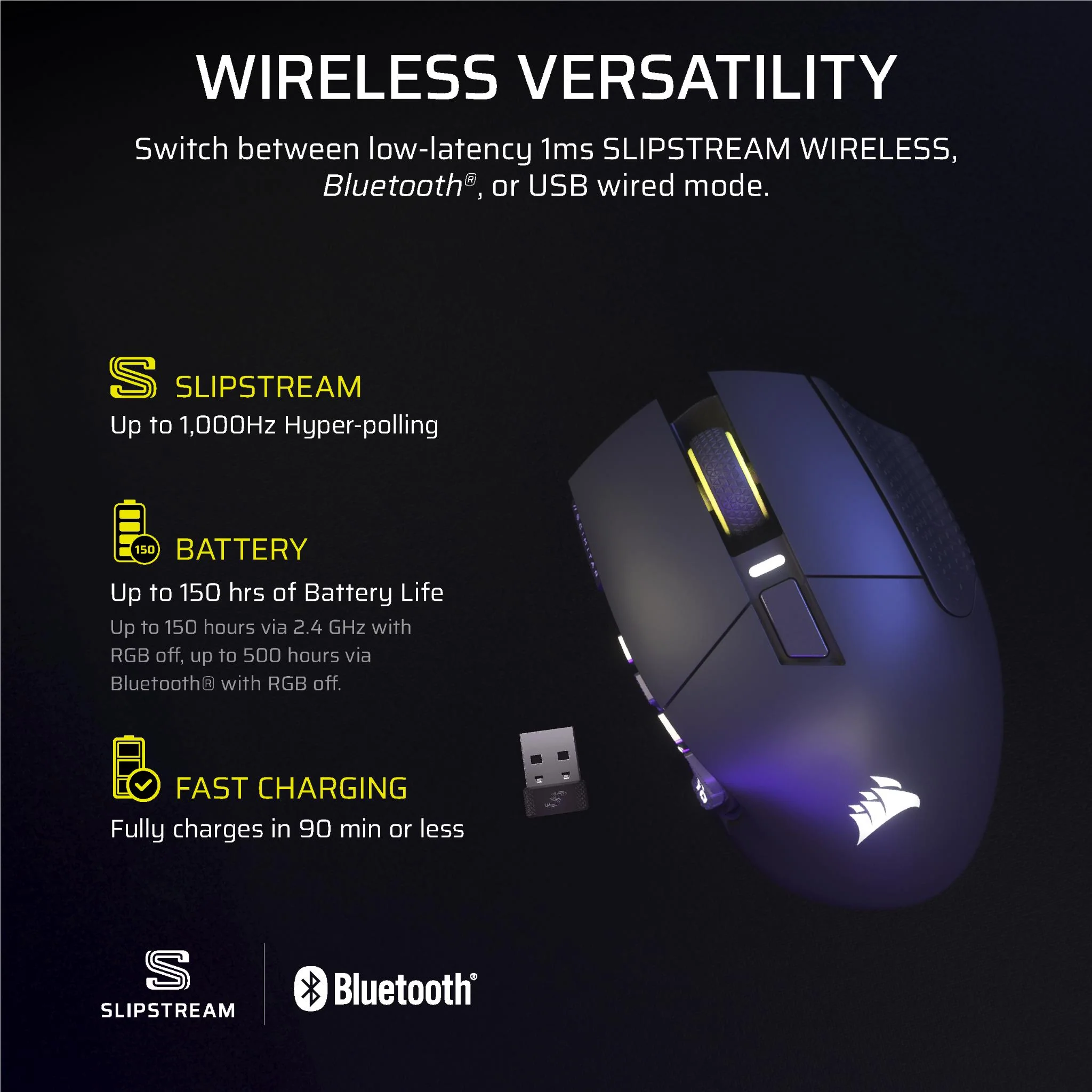 Corsair Scimitar Elite Wireless Se MMO Gaming Mouse (Gun Metal) - Image 12