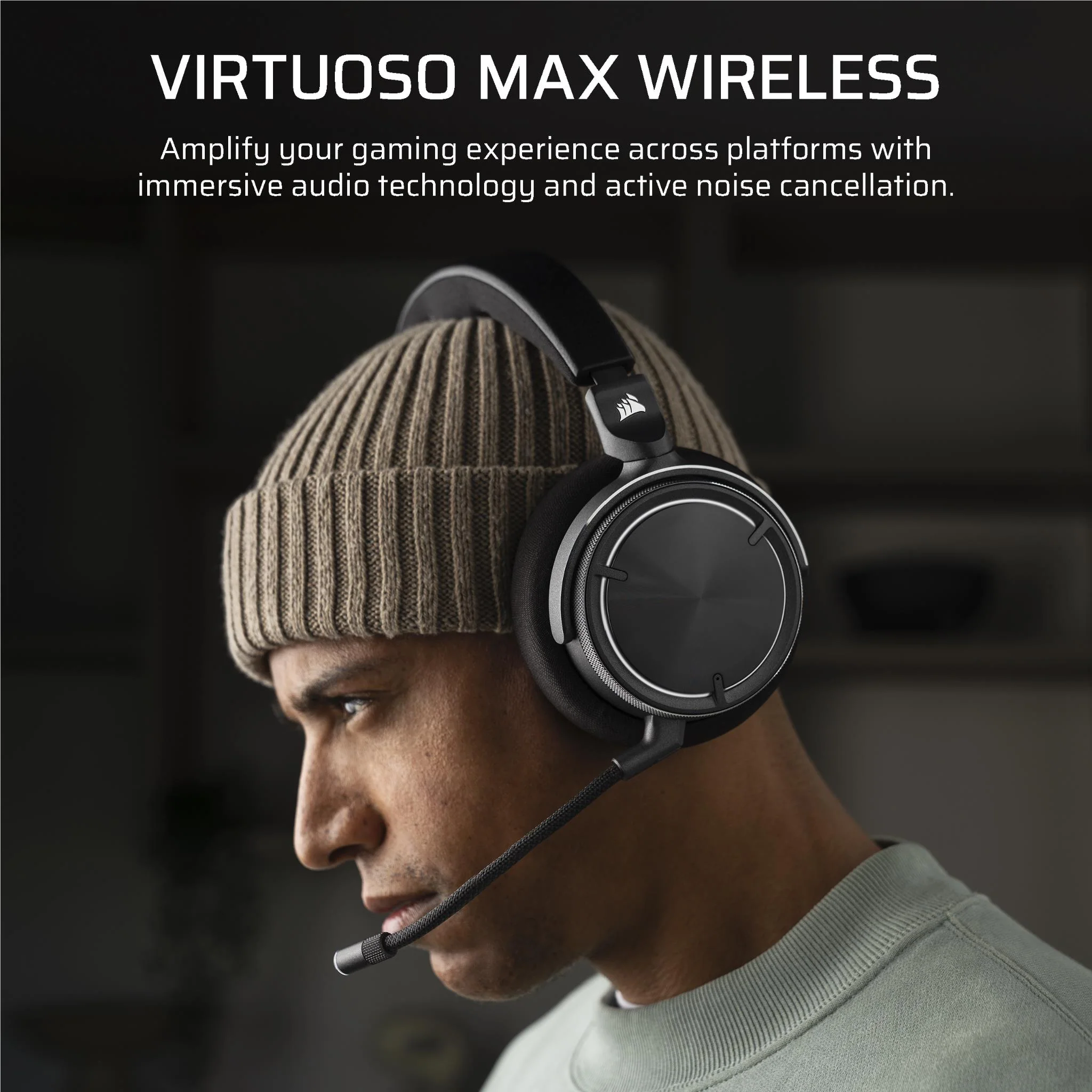 Corsair VIRTUOSO MAX Wirless Gaming Headset (Carbon) - Image 2