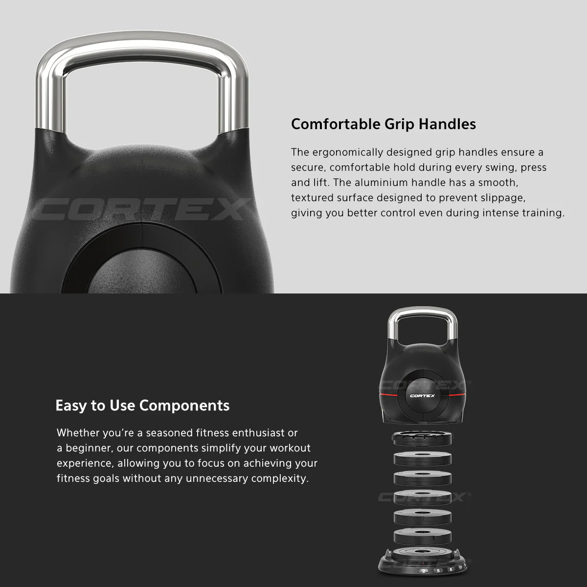 CORTEX 7-in-1 RevoLock Quick Adjust 20kg Kettlebell - Image 6