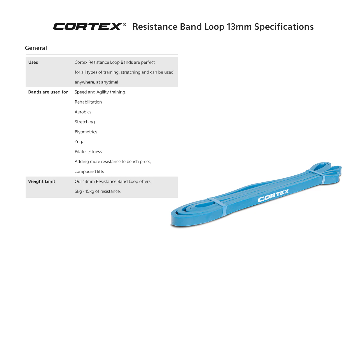 CORTEX Resistance Band 13mm - Image 5