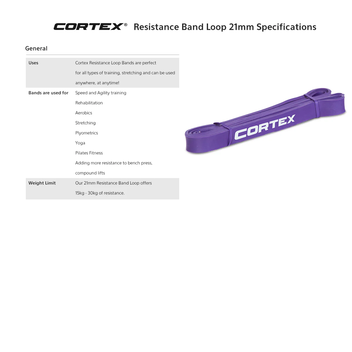 CORTEX Resistance Band 21mm - Image 5