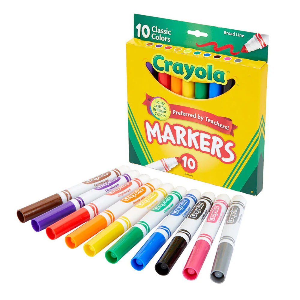 Crayola Classic Broadline Markers [10-Pieces] - Image 2