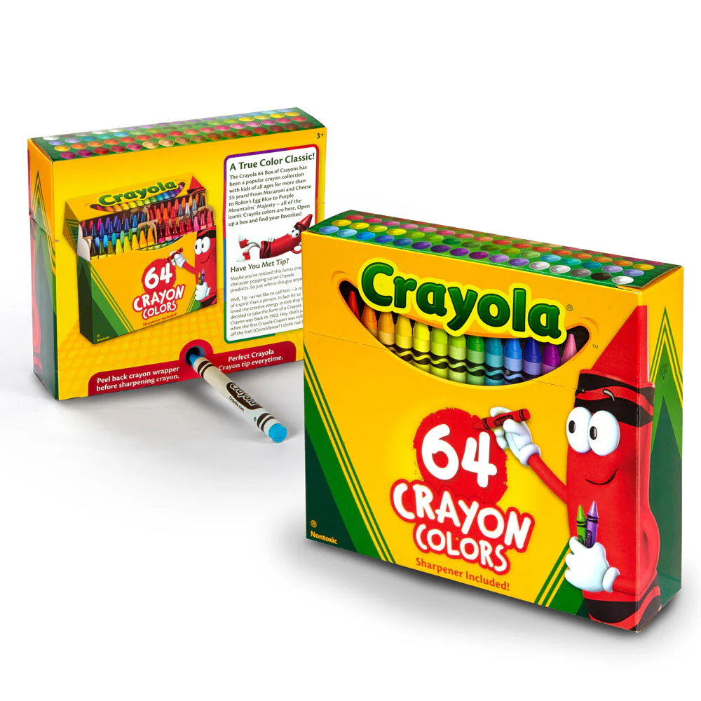 Crayola Crayon Box w/ Sharpener 3y+ [64-Pieces] - Image 2