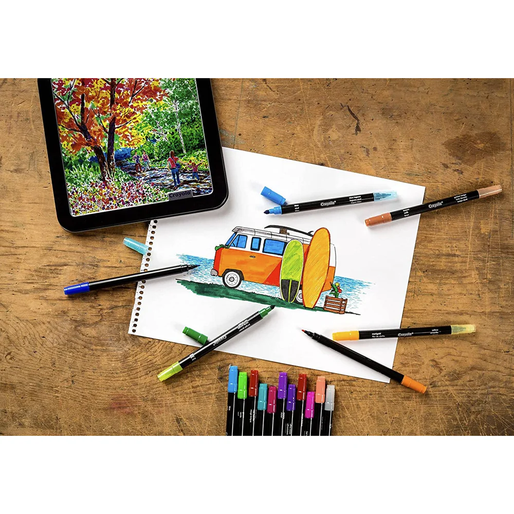 Crayola Kids/Childrens Creative Signature Sketch & Detail Markers 6y+ - Image 4