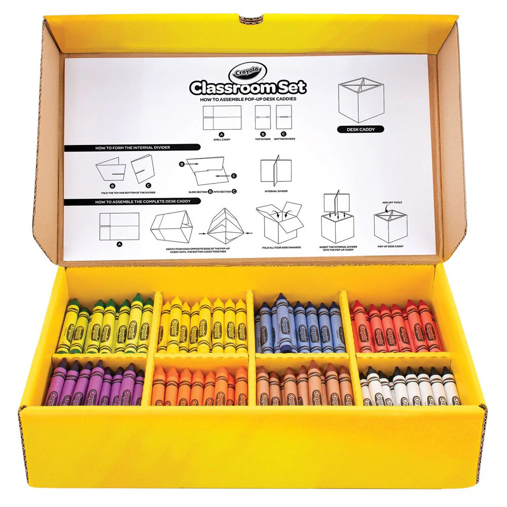 Crayola Large Crayon Classroom Set Colouring Art and Craft Tools 240pc - Image 3