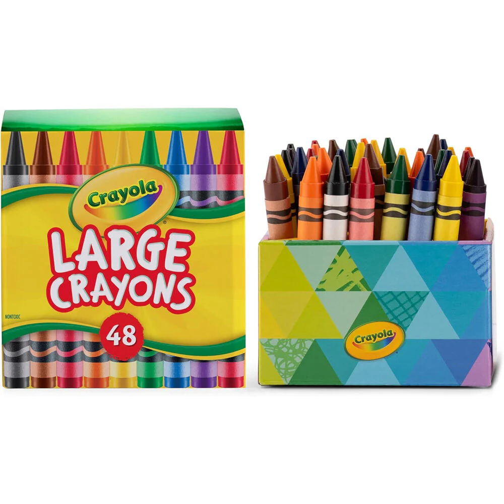 Crayola Large Crayons Share Pack Colouring Art and Craft Tools 48pc - Image 3