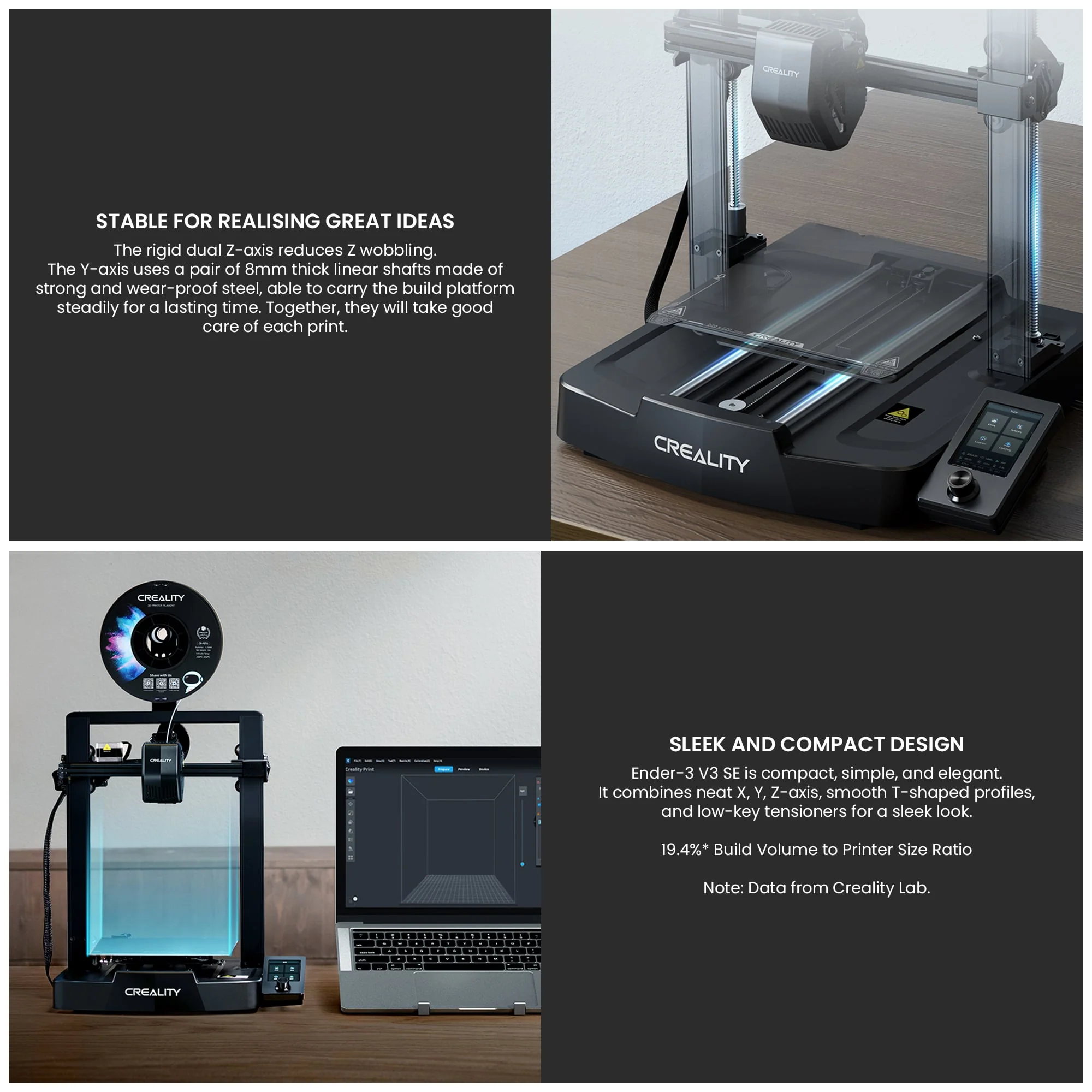 Creality Ender 3 V3 SE 3D Printer 250mm/s Printing Speed FDM Auto Levelling - Image 7