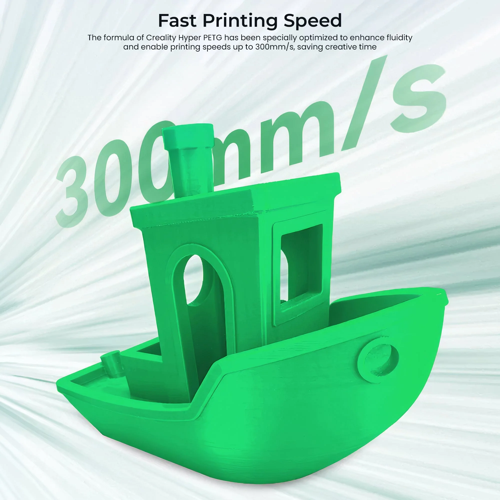 Creality Hyper PETG 3D Printer Filament Waterproof Quick Printing (Gray) - Image 4