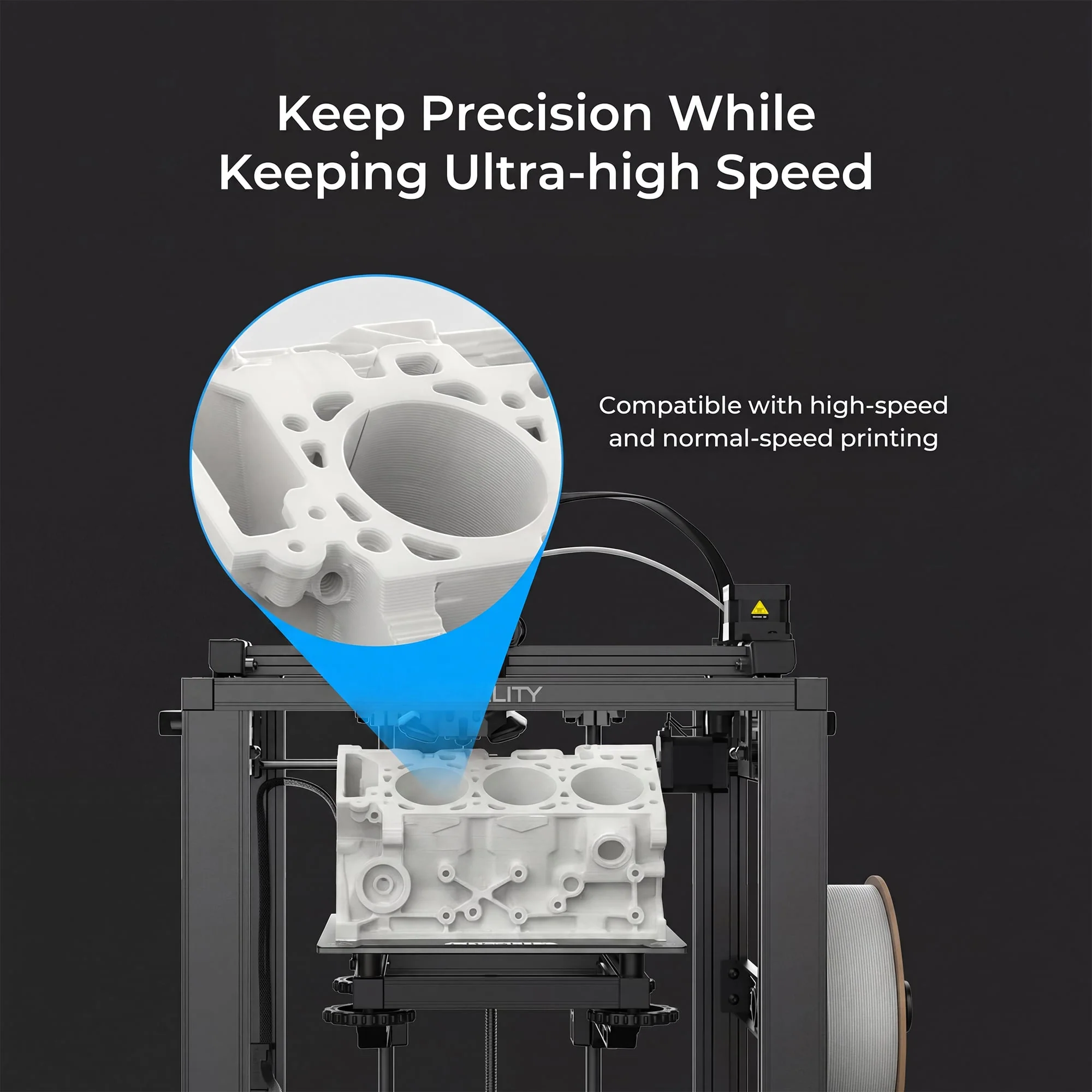 Creality Hyper PLA 3D Printer Filament High Precision (Black) - Image 10