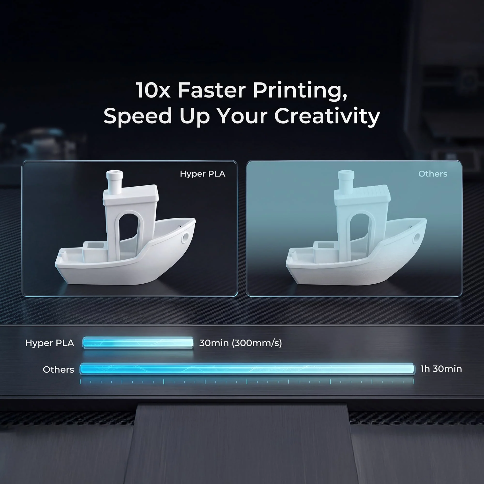 Creality Hyper PLA 3D Printer Filament High Precision (Black) - Image 4