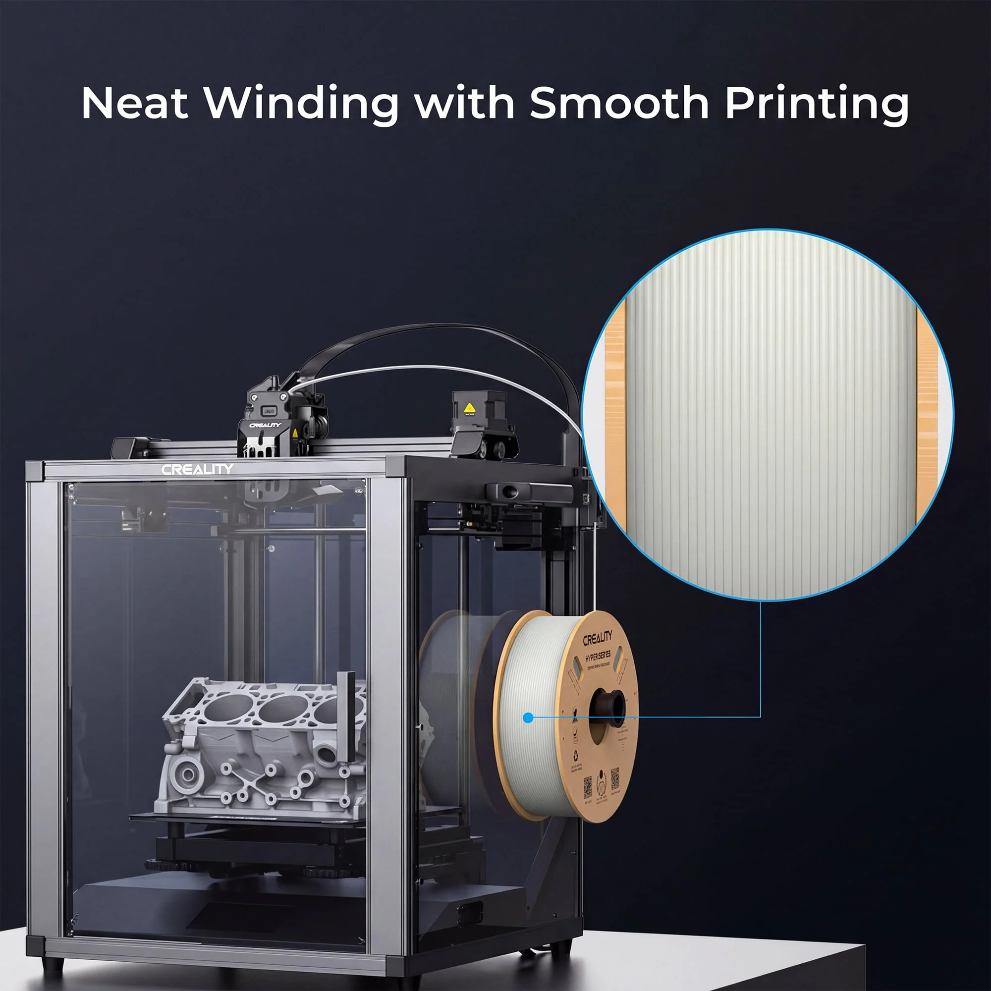 Creality Hyper PLA 3D Printer Filament High Precision (Blue) - Image 9