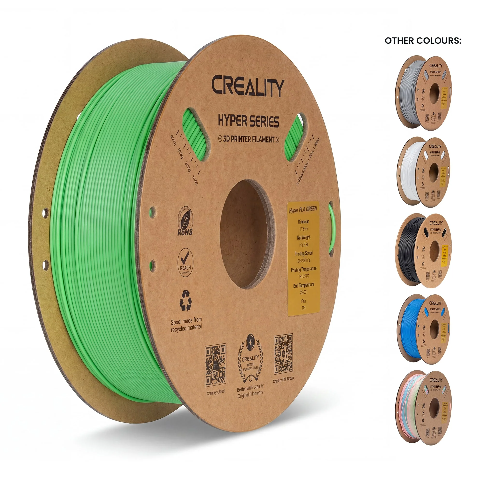Creality Hyper PLA 3D Printer Filament High Precision (Green) - Image 3