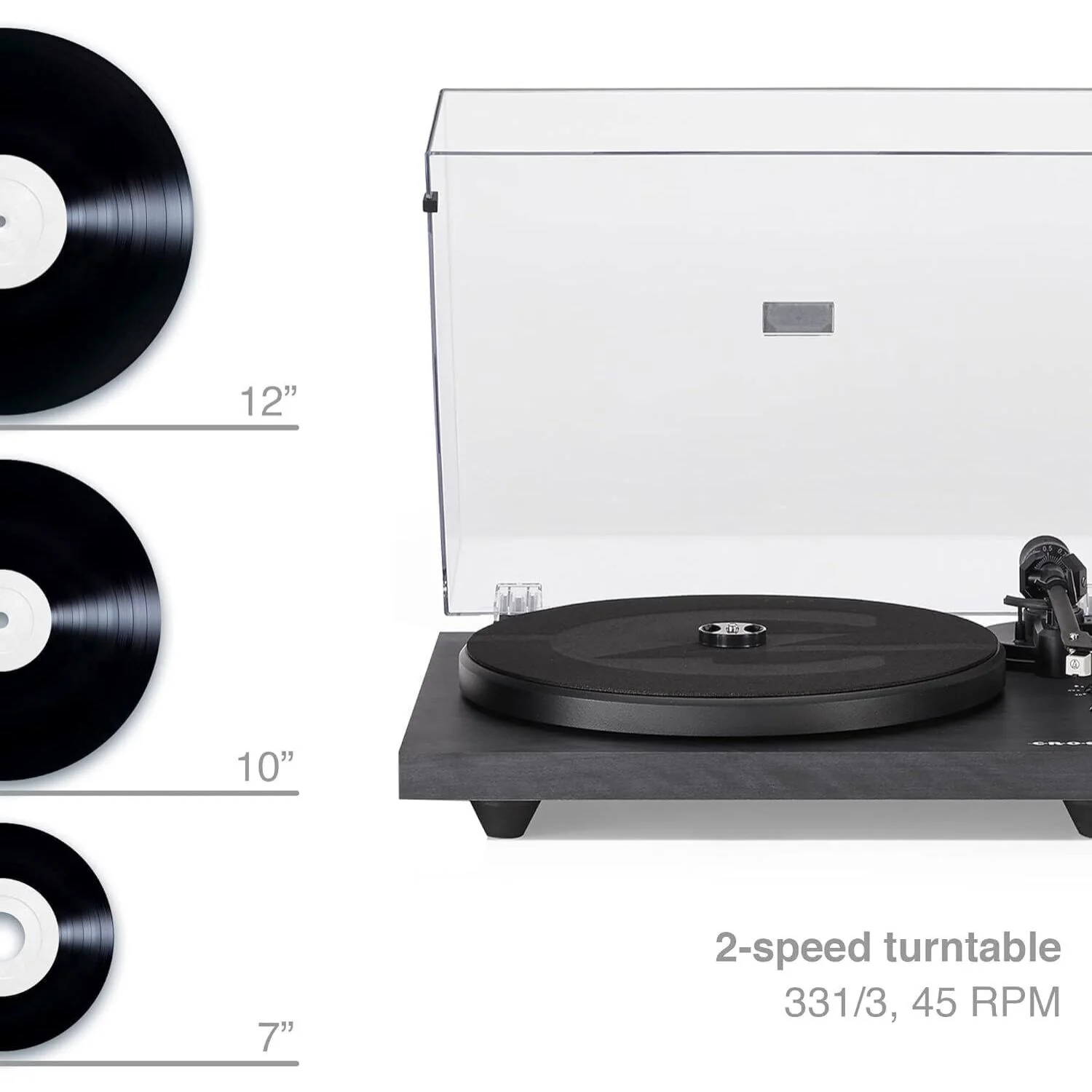 Crosley C62 Shelf System Turntable - Black (C62C-BK4) - Image 5
