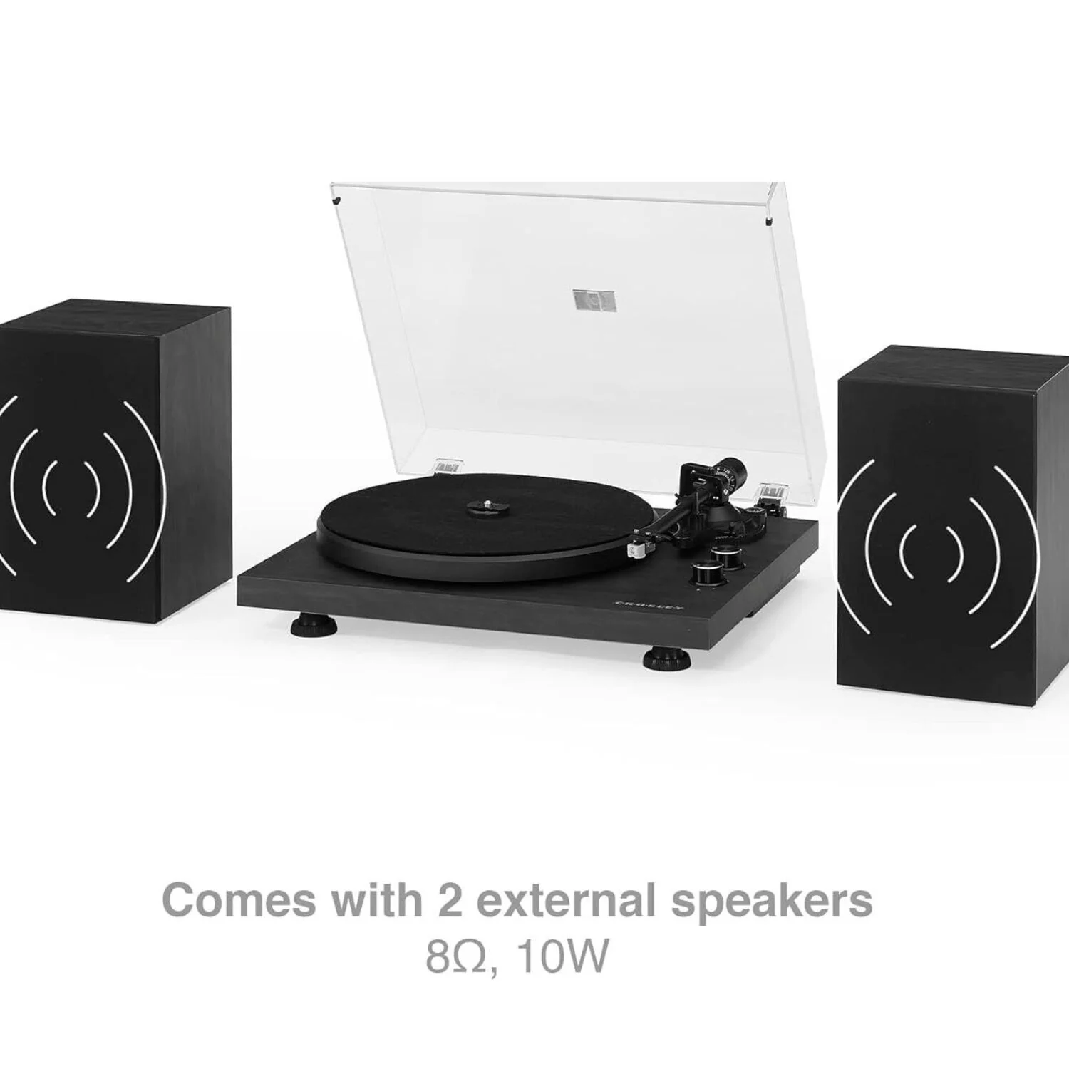 Crosley C62 Shelf System Turntable - Black (C62C-BK4) - Image 9