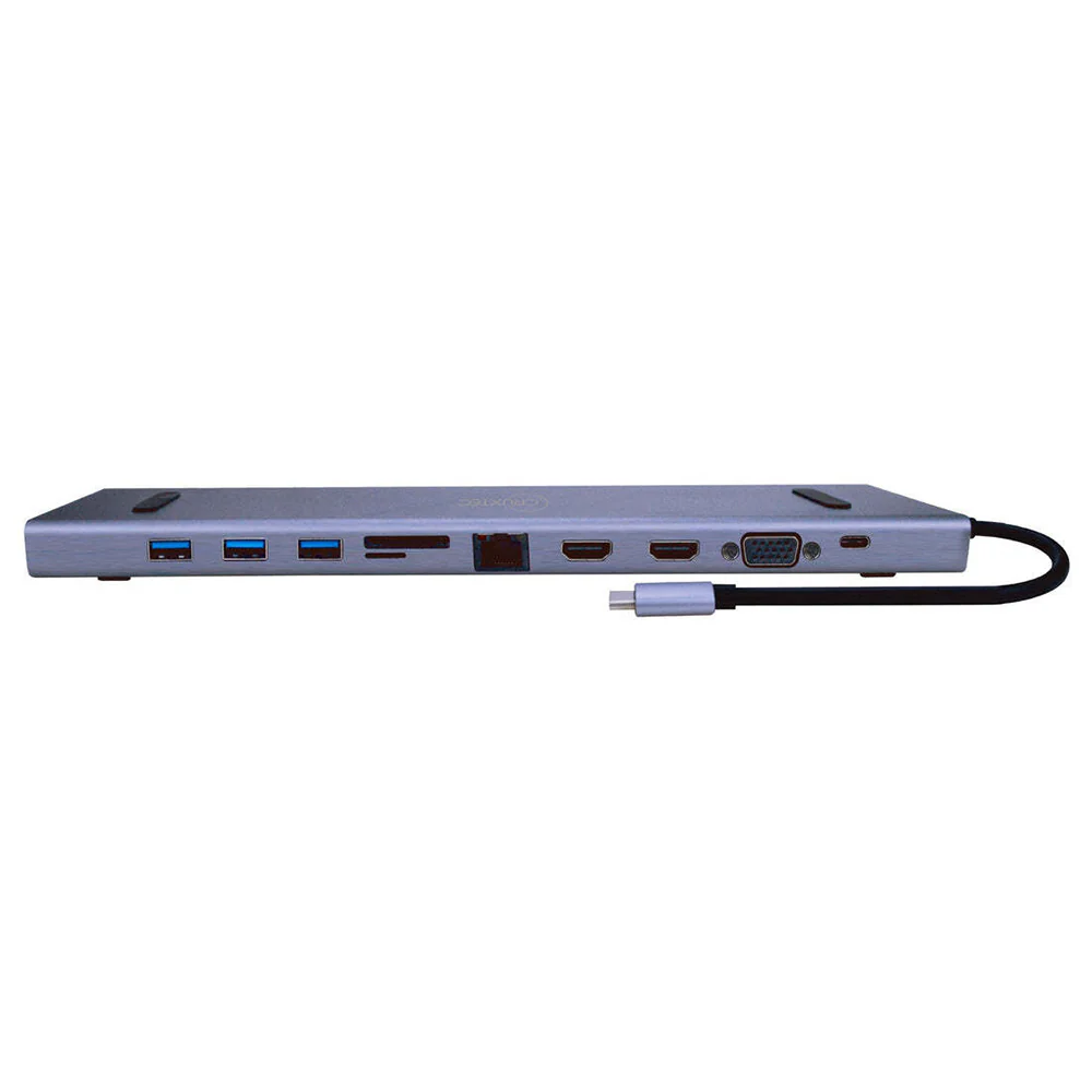 Cruxtec CH02-SG 11 in 1 USB-C Multifunction Docking Station with 100W PD - Image 2