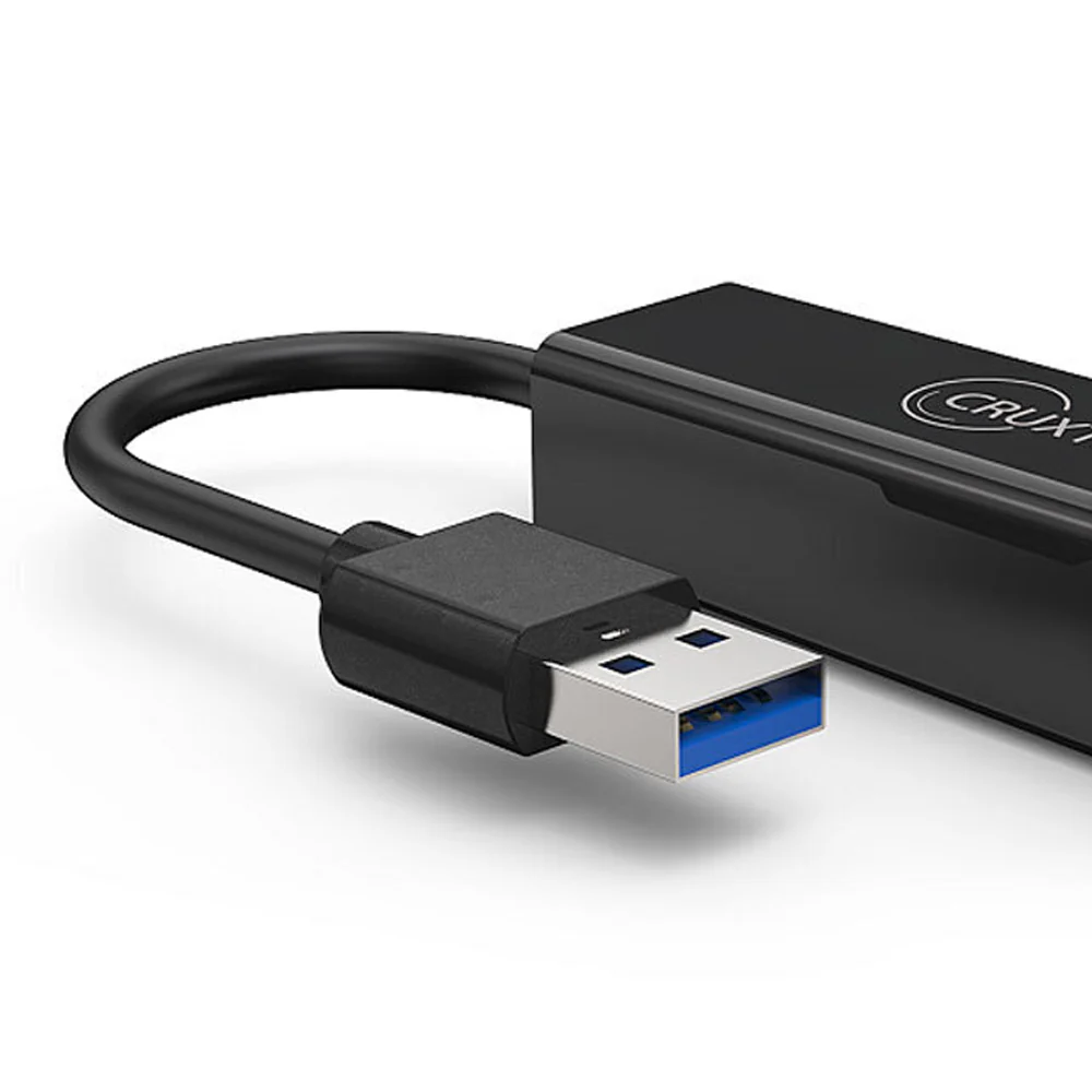 Cruxtec USB 3.0 to RJ45 Gigabit Ethernet Adapter (Black) - Image 3