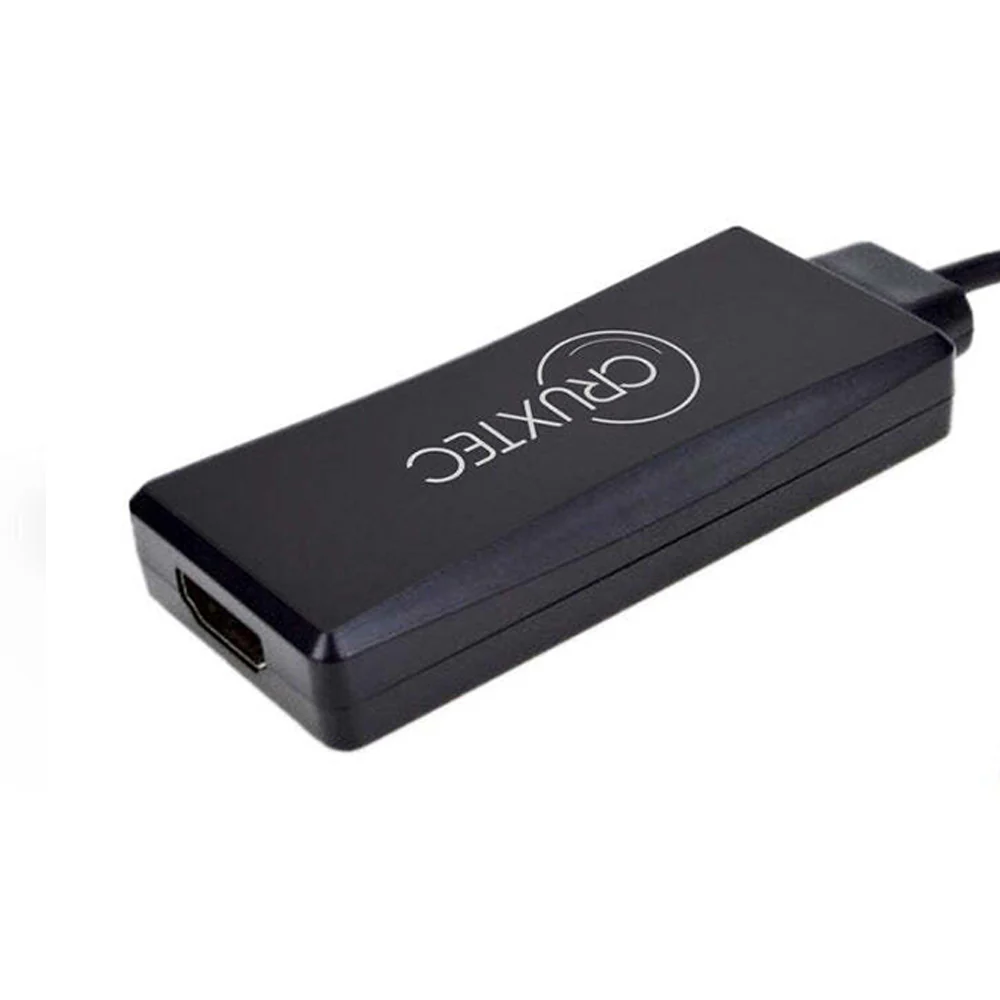 Cruxtec USB to HDMI Female 15cm Cable Adapter - Black - Image 2