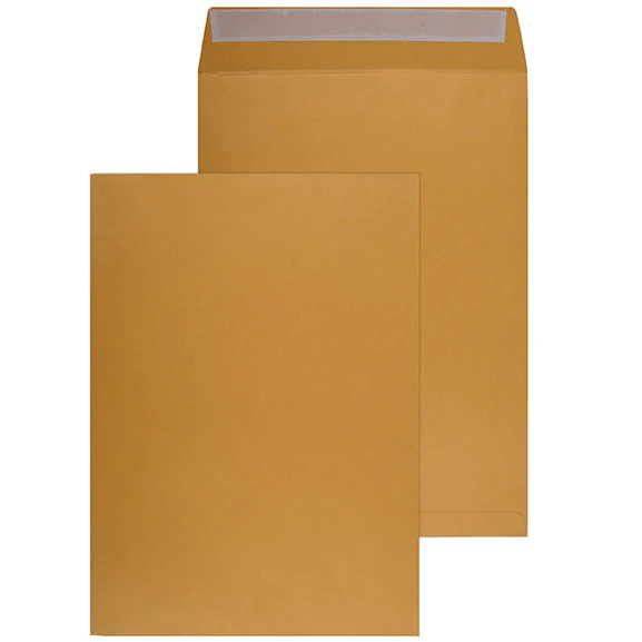 Cumberland C3 Envelopes Pocket Strip Seal 100GSM 458x324mm Gold Box 250 - Image 2