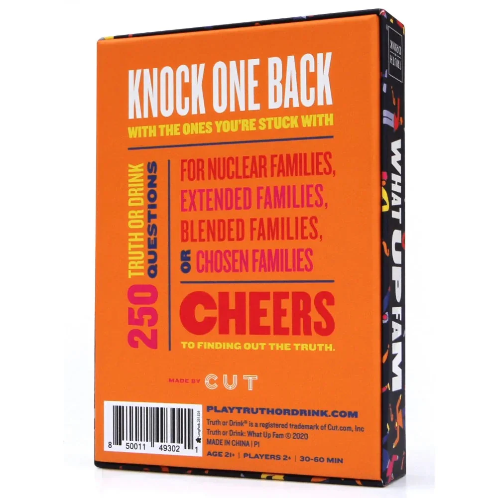 Cut Games Truth or Drink What Up Fam Expansion Pack Party Game - Image 2