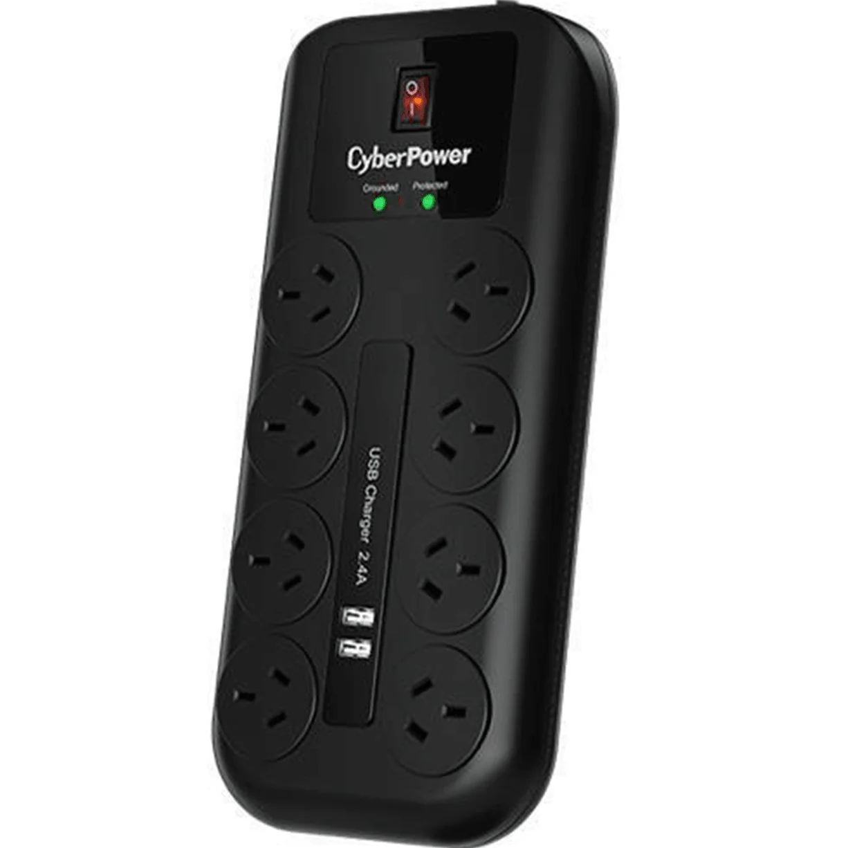 CyberPower 8-Port Surge Protector with 2 USB Charging Ports - Image 2