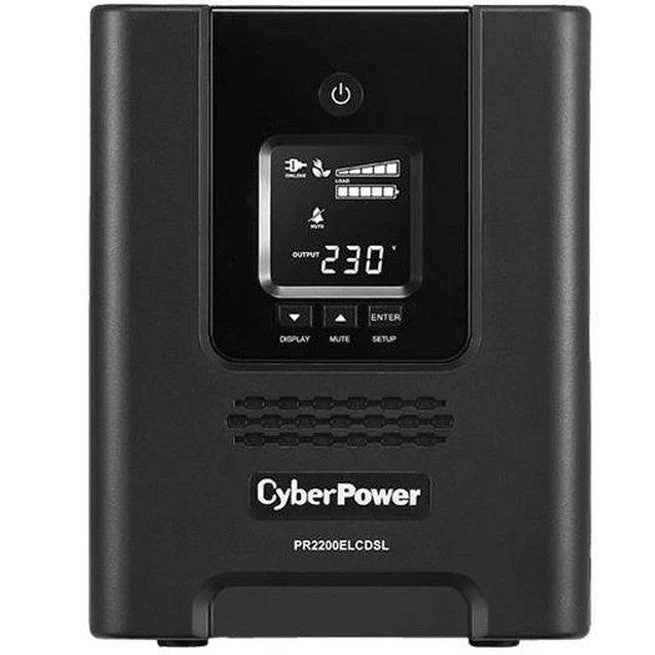 CyberPower PR2200ELCDSL Pro Tower Smart App UPS System 2200V/1980W Uninterruptible Power Supply