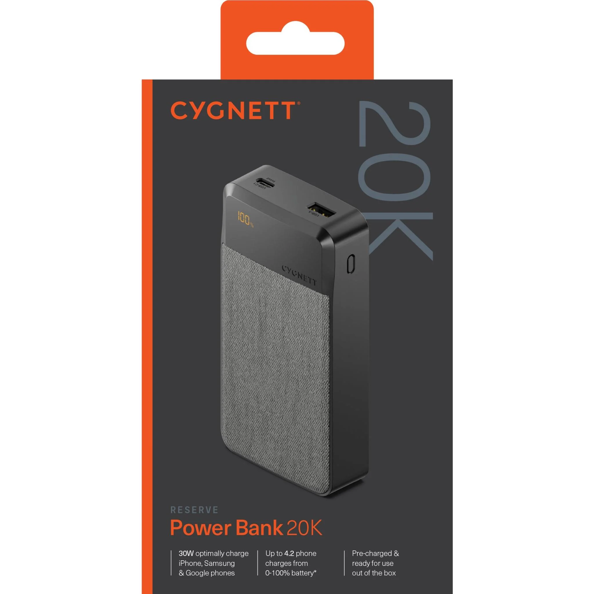 Cygnett Reserve 20K Power Bank (Grey) - Image 9