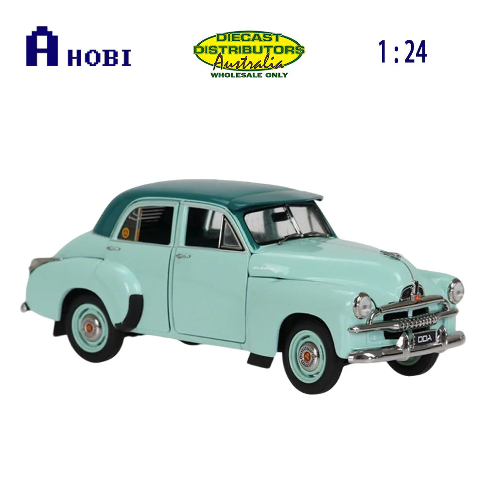 DDA 1:24 Scale 1953 Holden FJ Sedan 2 Tone Green Diecast Car Model - Image 4