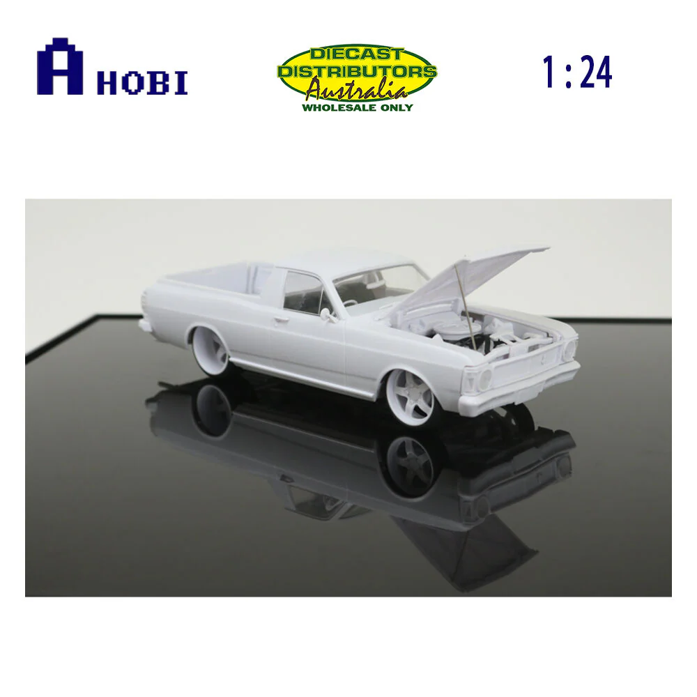 DDA 1:24 Scale Ford XW Ute Slammed 351 Engine With Standard Bonnet Plastic Kit - Image 3