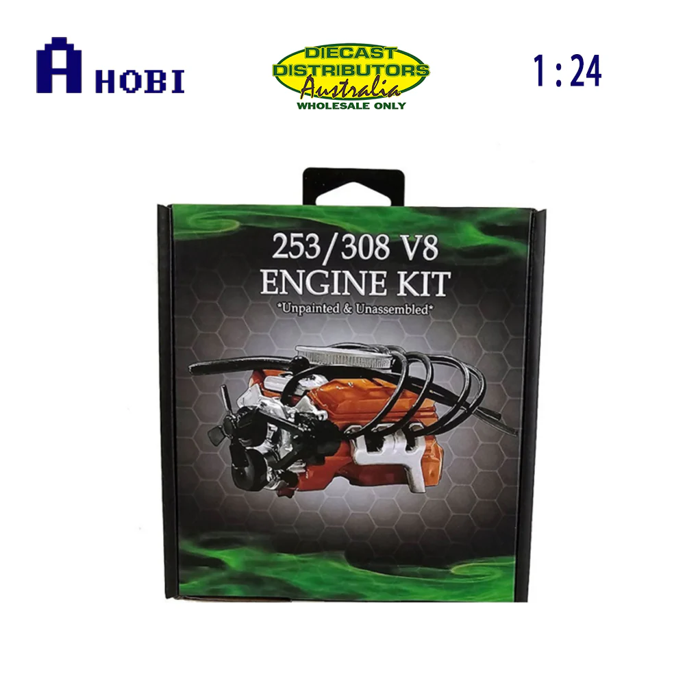 DDA 1:24 Scale Holden LC/LJ 253/308 V8 Engine Model Plastic Kit - Image 3