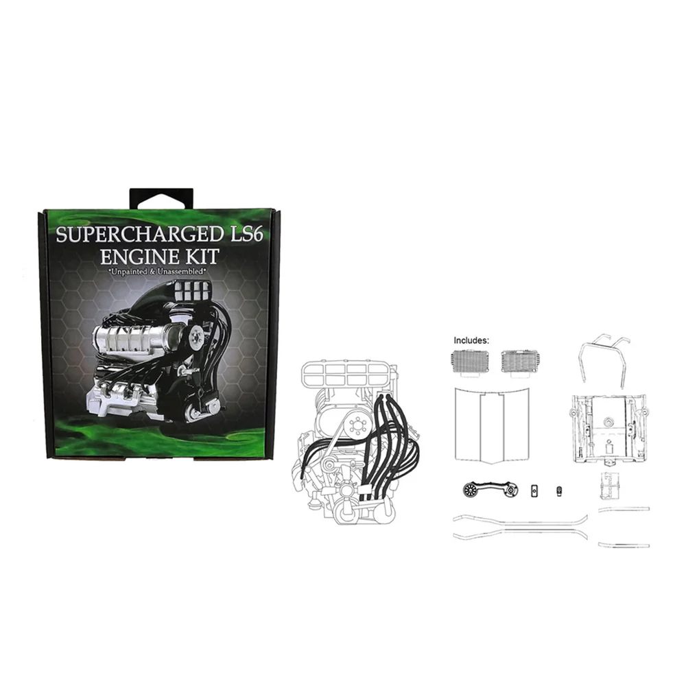 DDA 1:24 Scale Holden LC/LJ Torana Supercharged LS6 Engine Plastic Kit - Image 2