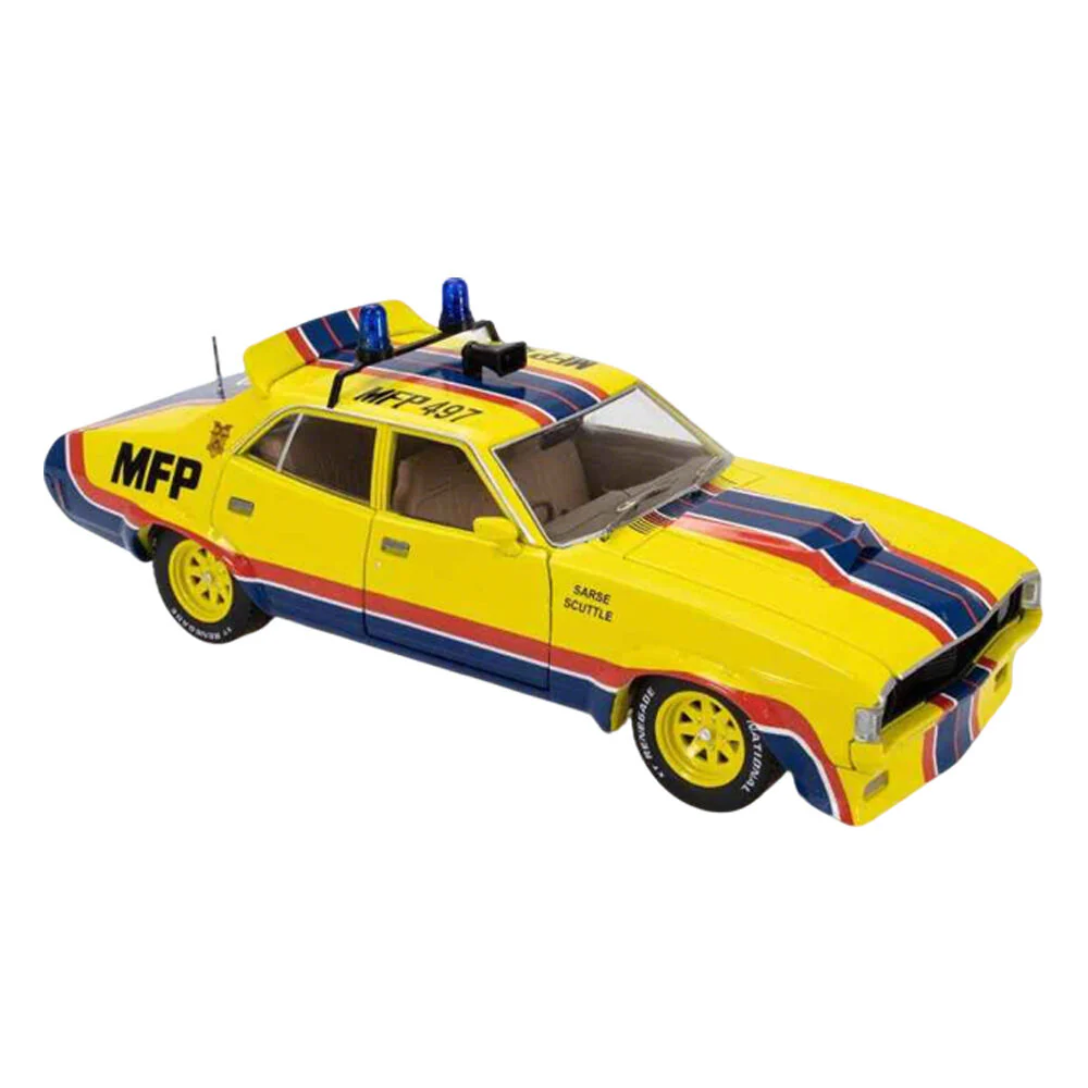 DDA 1:24 Sfragismeno Ford Falcon XA MFP Interceptor Yellow Diecast Model Car - Image 2