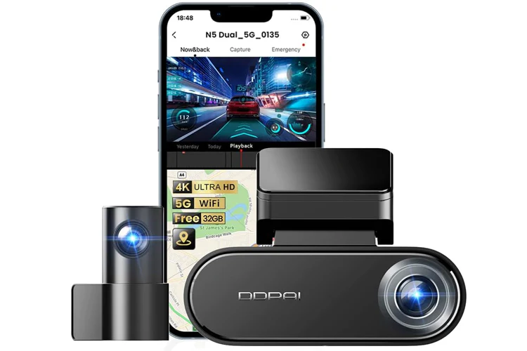 DDPAI N5 Dual 4K 2160P Front and 1080P Rear Dash Camera - Image 2