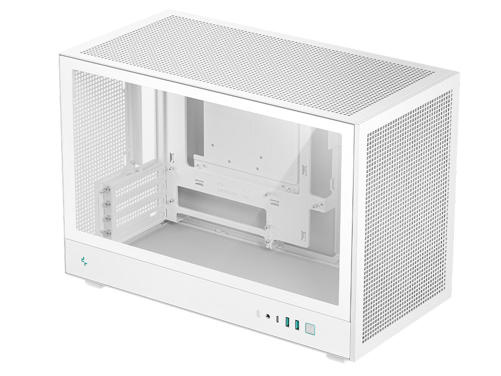 Deepcool CH260 Tempered Glass Micro-ATX Case - White - Image 2