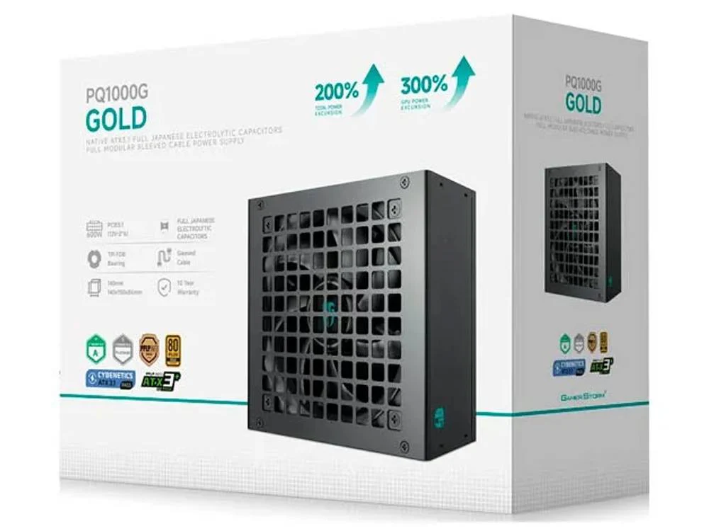 Deepcool PQ1000G 1000W 80+ Gold Fully Modular ATX 3.1 Power Supply - Black - Image 5