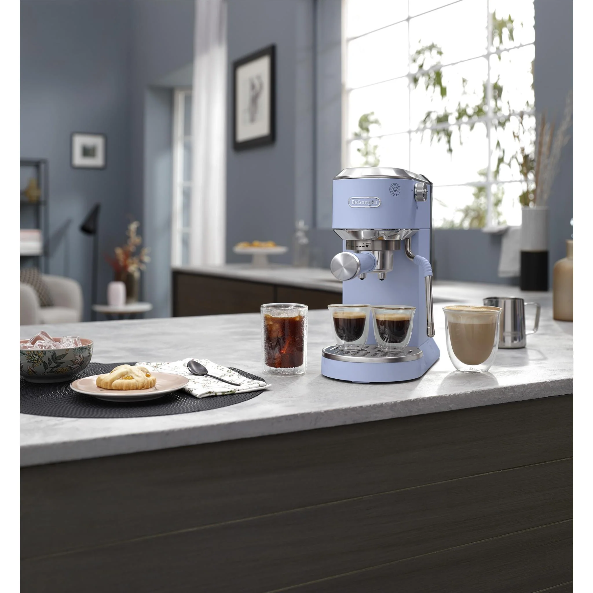 De'Longhi EC890BK Dedica Duo with Cold Brew Coffee Machine (Blue) - Image 7