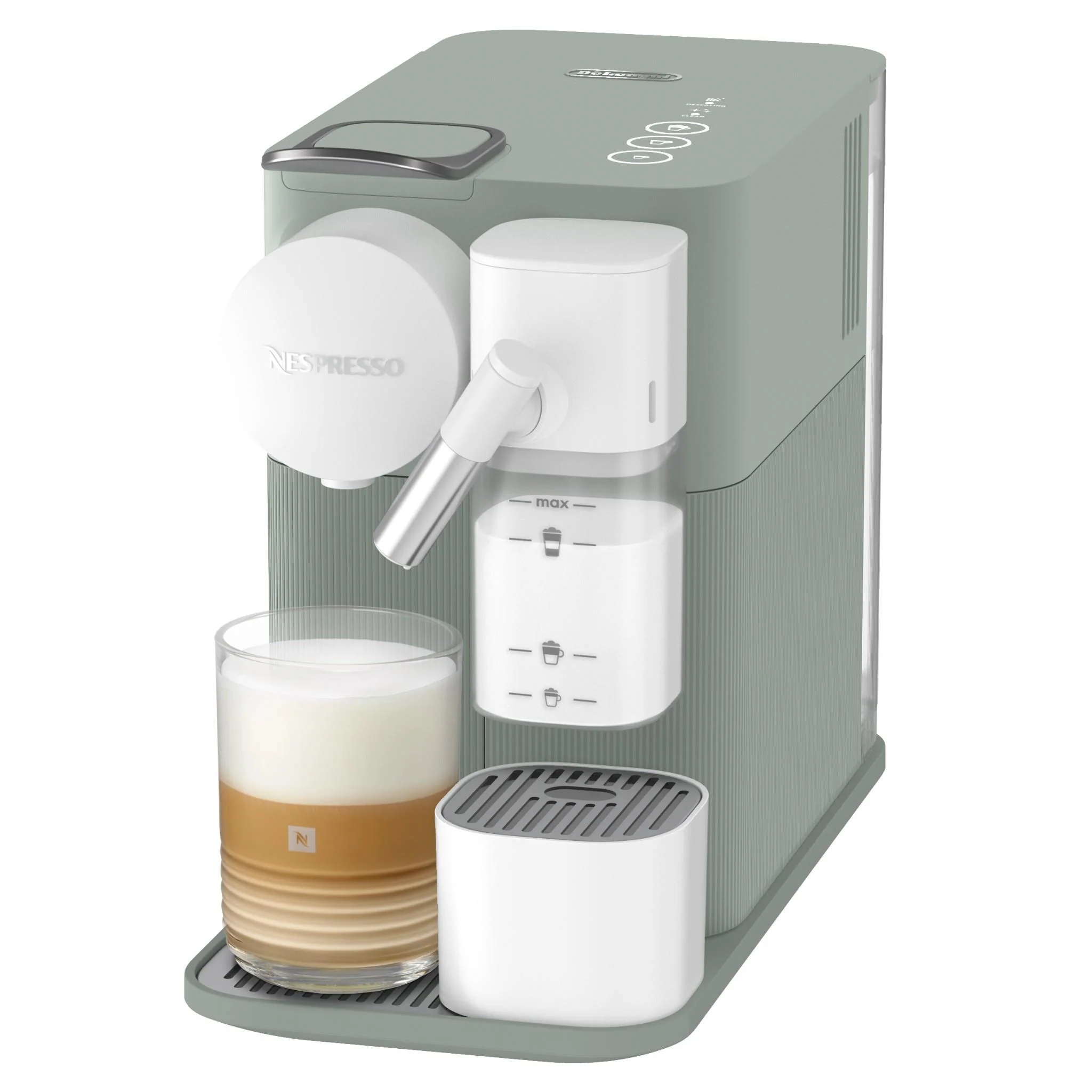 De'longhi Nespresso Lattissima One Capsule Coffee Machine (Green) - Image 3
