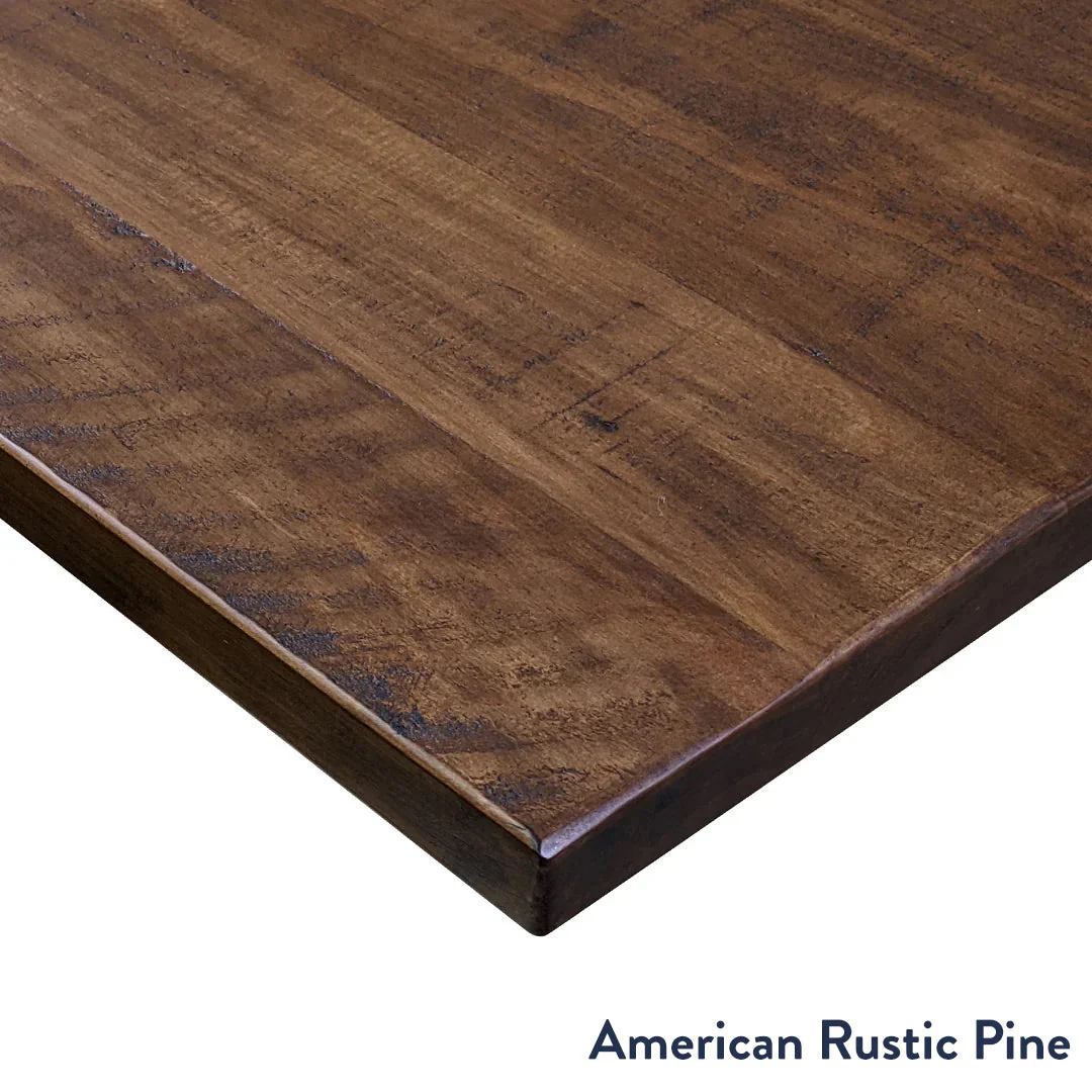 Desky Bamboo L-Shape Sit Stand Desk - 150 x 155 cm American Rustic Pine Top and Space Grey Leg - Image 2