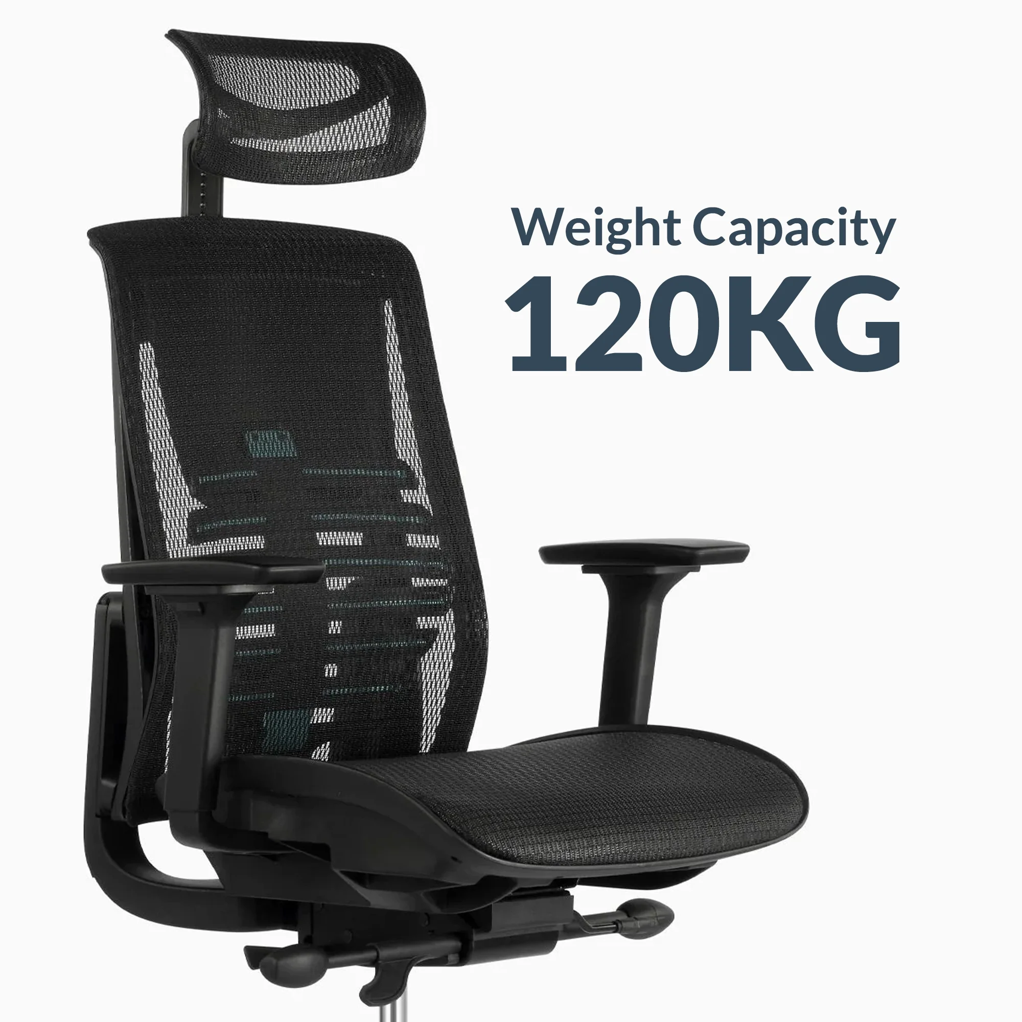Desky Big and Tall High Back Office Chair - White - Image 4