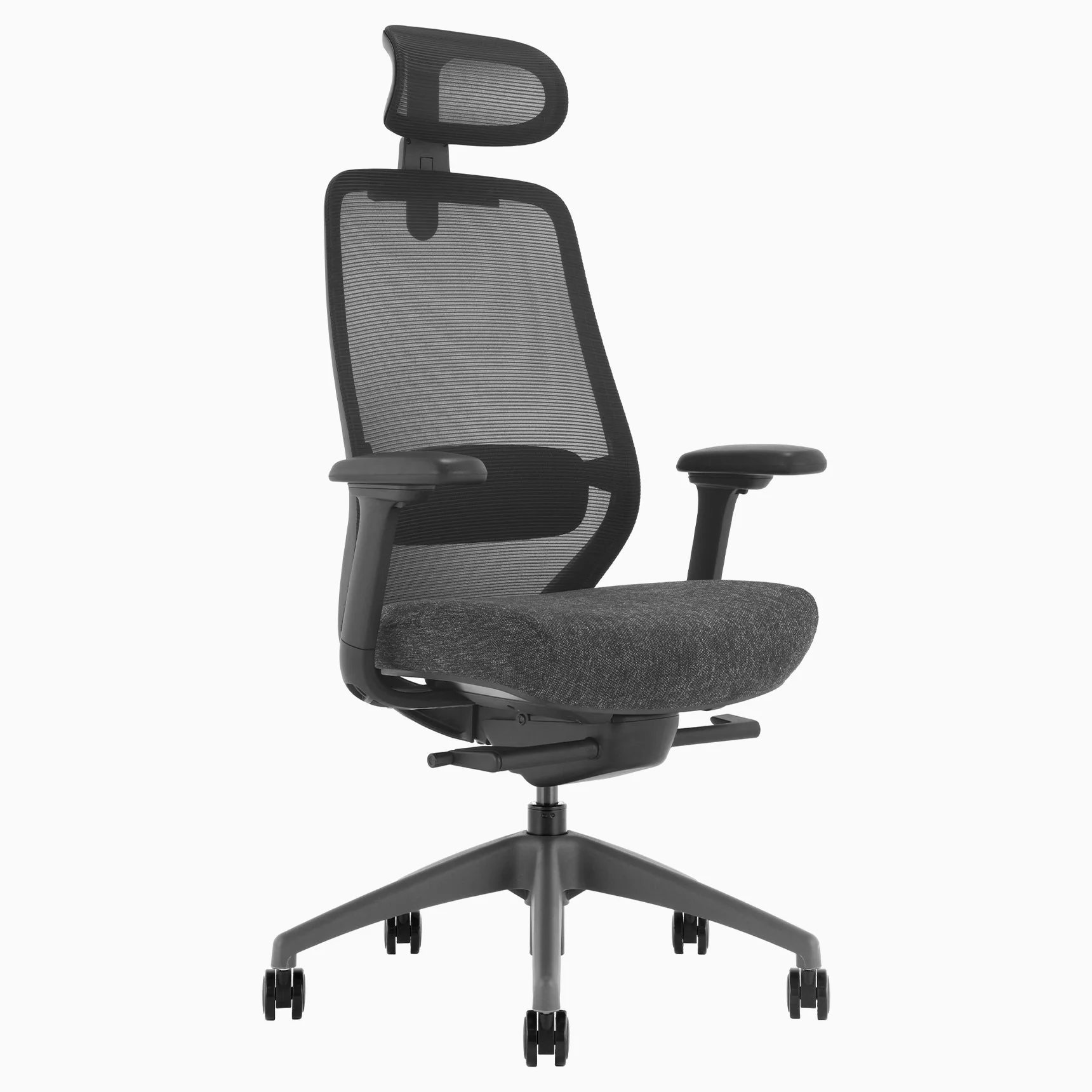 Desky CoilFlex Ergonomic Office Chair - Black / Headrest - Image 2