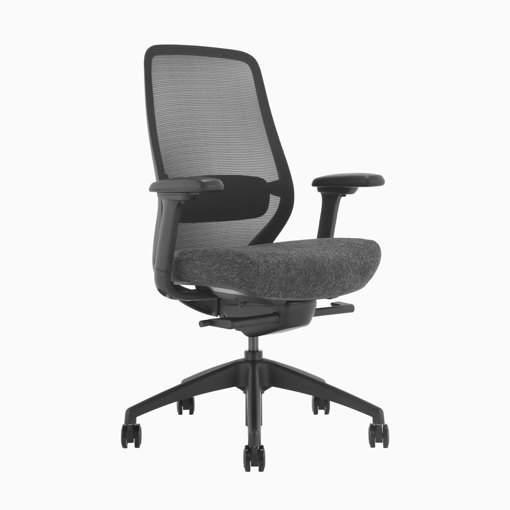 Desky CoilFlex Ergonomic Office Chair - Black / No Headrest - Image 2