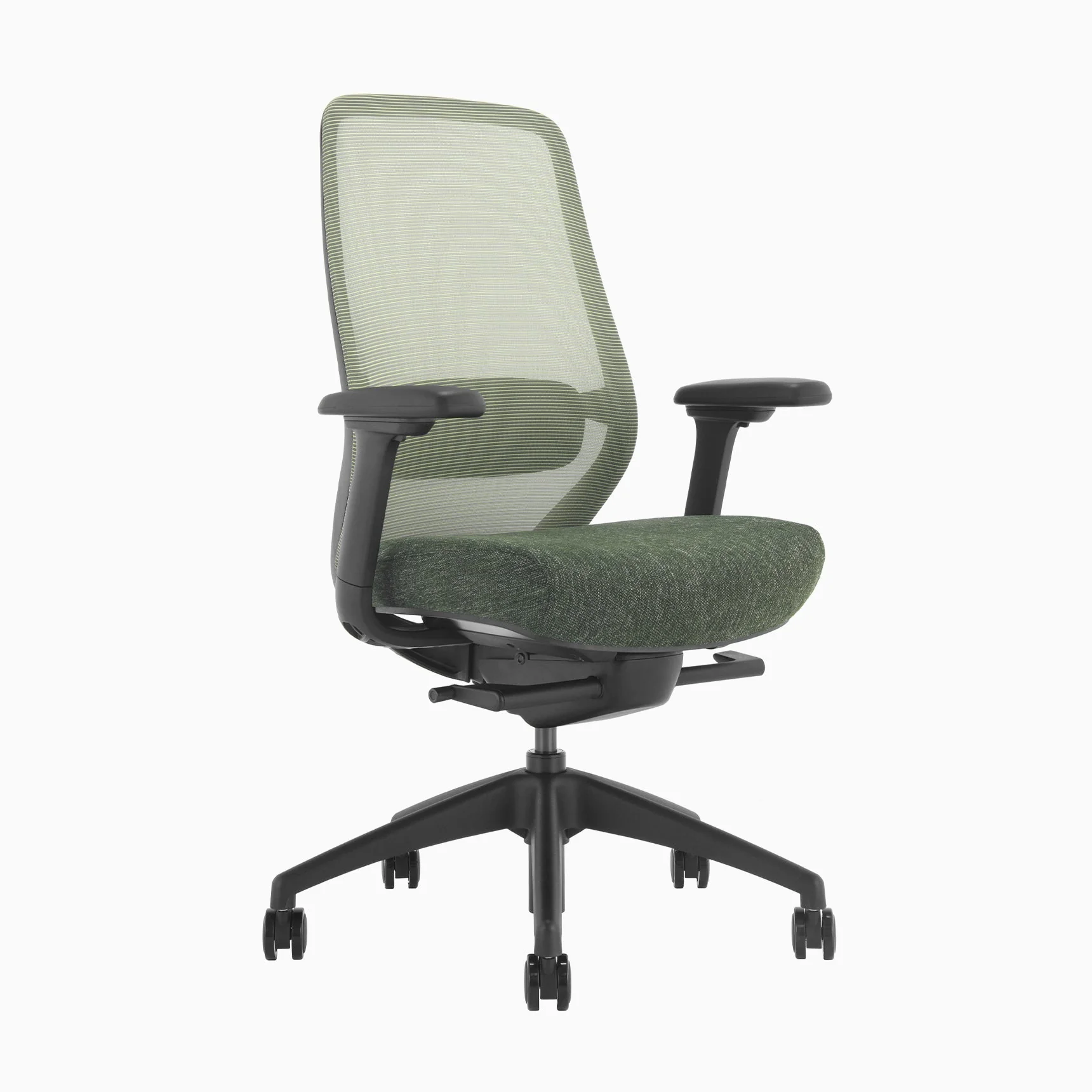 Desky CoilFlex Ergonomic Office Chair - Dark Green / No Headrest - Image 2